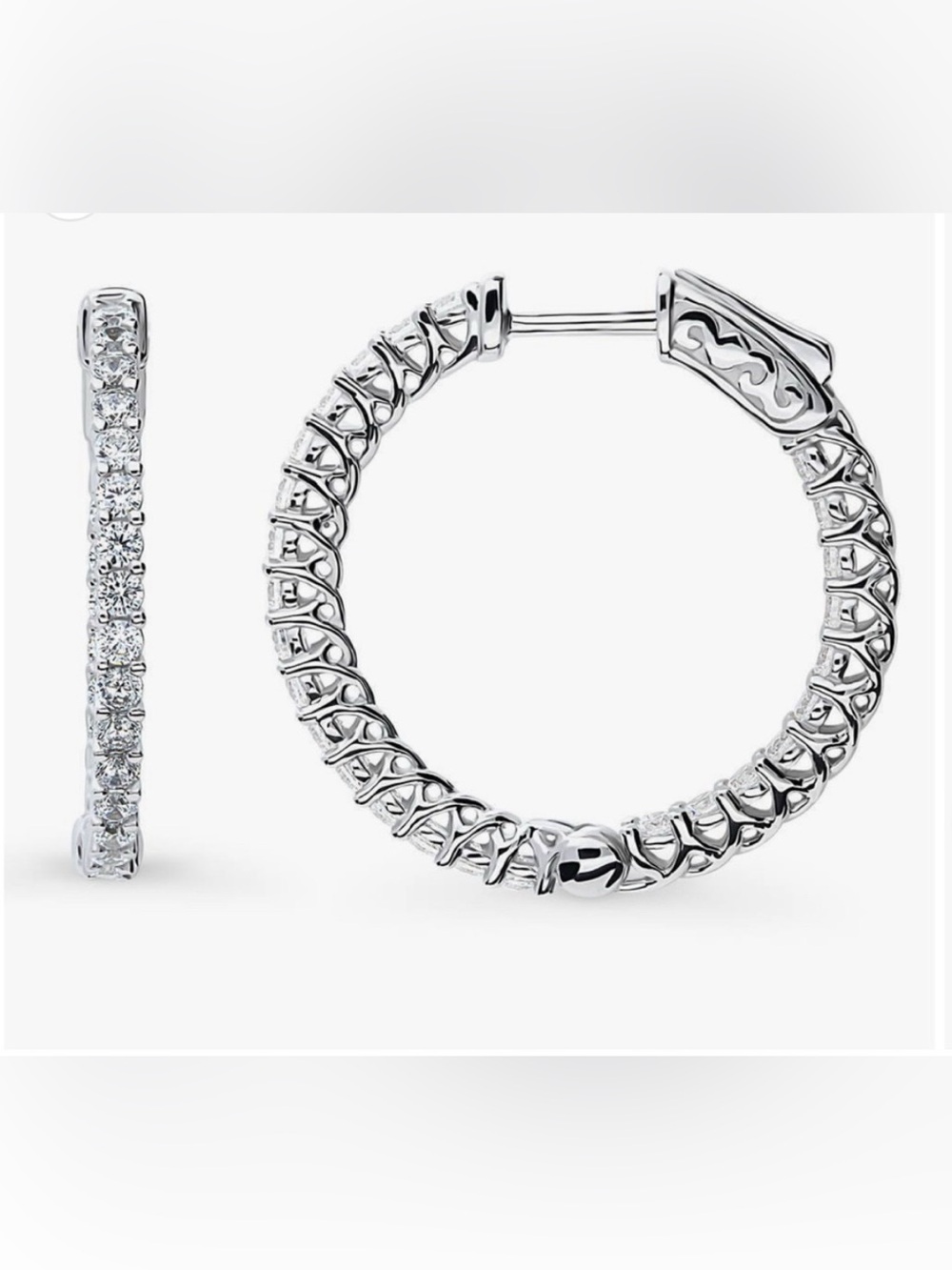 Berricle CZ inside-out earrrings